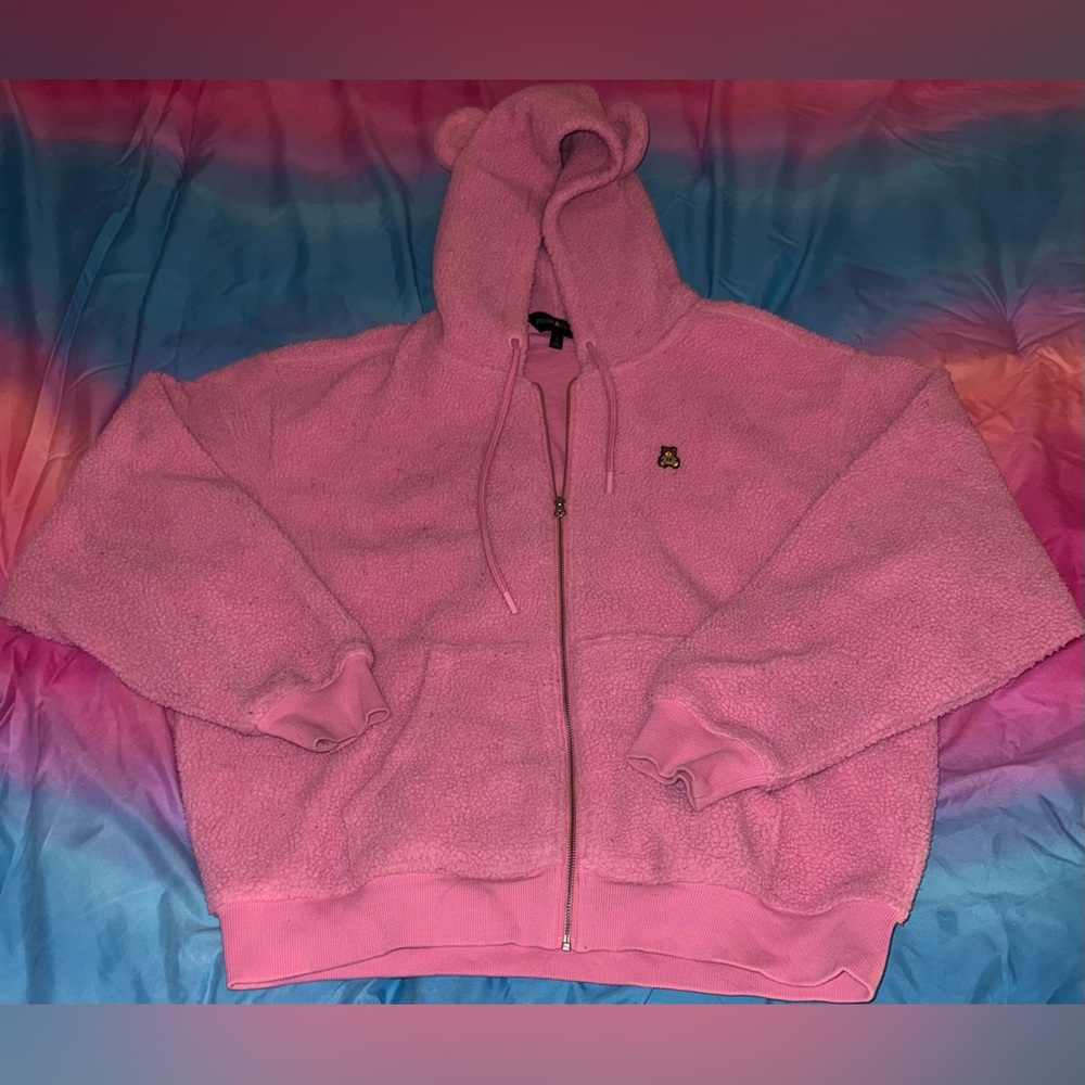 Teddy Fresh Pink Zip-Up Jacket